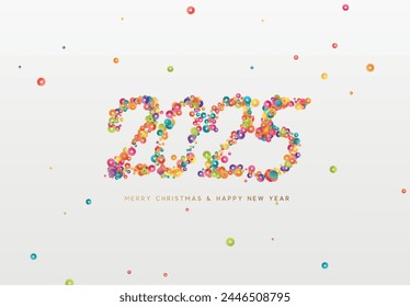 Happy new year 2025. vector illustration