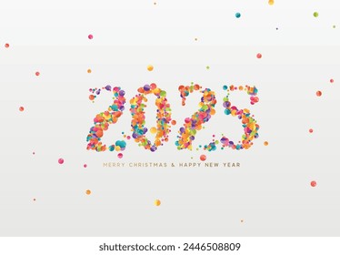 Happy new year 2025. vector illustration