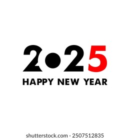 Happy New Year 2025 Vector Illustration.