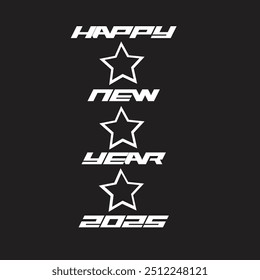 Feliz Año Nuevo 2025 Imagen de Vector