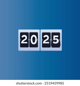 Happy new year 2025 Vector Template . Greeting concept for 2025 new year celebration Illustration