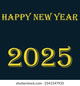 Feliz año nuevo 2025 Arte vectorial