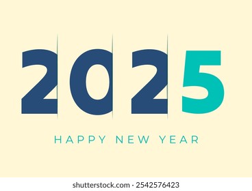 Happy New Year 2025. Vector illustration