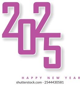Happy new year 2025 vector design.eps 10