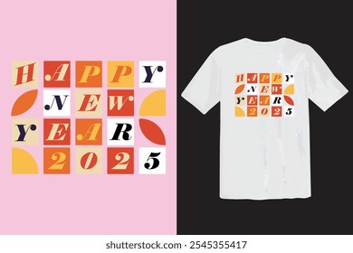 HAPPY NEW YEAR 2025 Vector