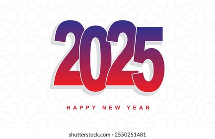 Feliz Ano Novo 2025, Ano Novo 2025 design vetorial, 2025 ilustração vetorial
