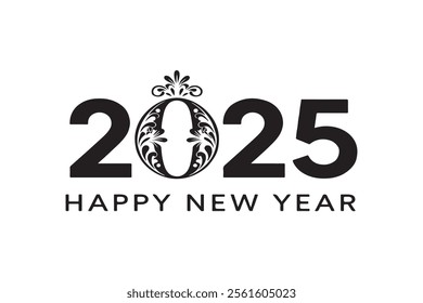 Happy New Year 2025! vector illustration art