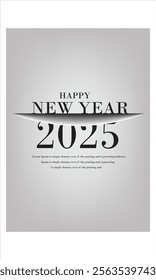 Happy new year 2025 wishes celebration background