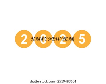  Happy New Year 2025.Festive background for your design. Vector illustration.