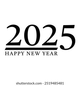  Happy New Year 2025.Festive background for your design. Vector illustration.