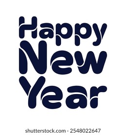 Happy New Year 2025,typography white t shirt design.