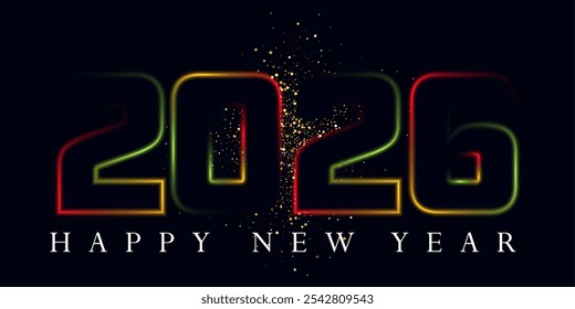 happy new year 2026, happy new year, 3d happy new year 2026