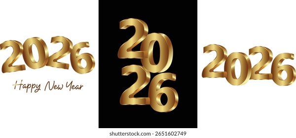 happy new year 2026 3d letter. 2026, logo, happiness, abstract, art, celebration, christmas, christmas decoration