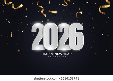 happy new year 2026 celebration background with luxury background