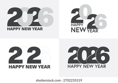 Feliz Ano Novo 2026 conceito criativo