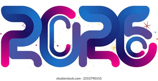 happy new year 2026, gradient color happy new year 2026
