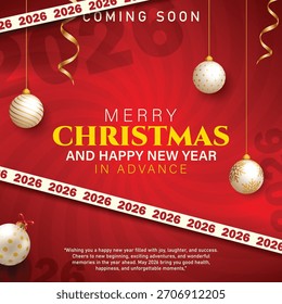 Feliz año nuevo 2026 cargando barra de progreso Anuncio, Próximamente 2026 vacaciones de lujo Vector de oro, Navidades año nuevo concepto futuro signo de cuenta regresiva, Cartel de promoción digital abstracto moderno 2026