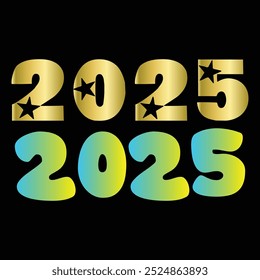 Happy new year 2026 number typography vector