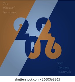 happy new year 2026 simple design