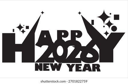 Feliz Año Nuevo 2026 Diseño simple