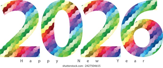 happy new year 2026, vector illustration background for happy new year 2026 celebration.