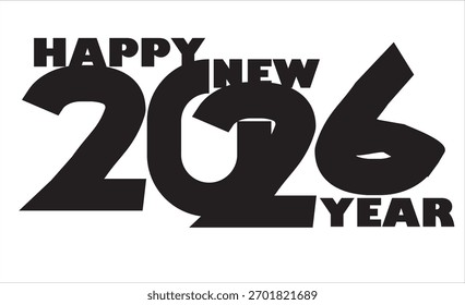 happy new year 2026 vector design  