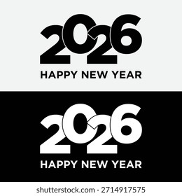 Happy New Year 2026 Vector Design Ultimate Mega Pack. Collection of Creative Modern and Elegant Typography Logos, Geometric Graphic Elements, and Animal Silhouettes for Greeting Cards, Posters, and Corporate Banners.
