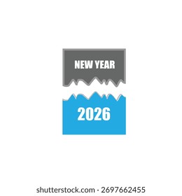 happy new year 2026vector design 