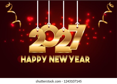 Happy New Year 2027 Design. 