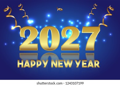 Happy New Year 2027 Design. 