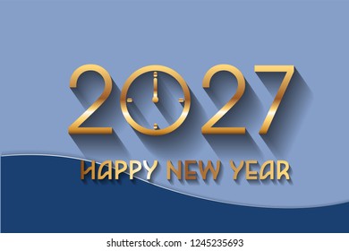 Happy New Year 2027 Design.