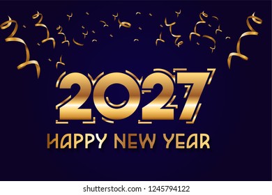 Happy New Year 2027 Design. 