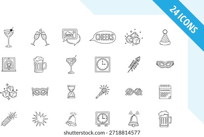 Happy New Year 2027 vector illustration in a clean and modern graphic design style. Fully editable and scalable EPS vector suitable for branding, marketing, social media, websites, posters, banners, greeting cards and commercial design projects.