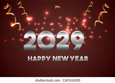 Happy New Year 2029 Design. 