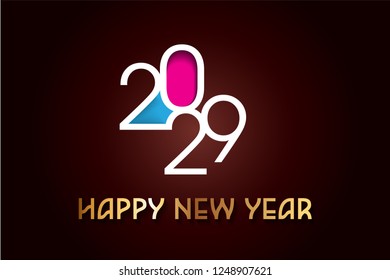 Happy New Year 2029 Design. 