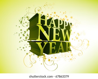 Happy New Year 3d Stock Vector (Royalty Free) 67863379 | Shutterstock