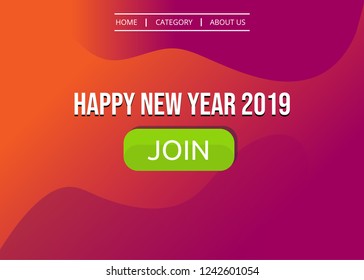 happy new year with abstract
