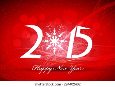 Happy new year abstract background with snowflakes