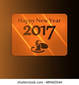 Happy New Year Abstract colorful abstraction background yellow 
