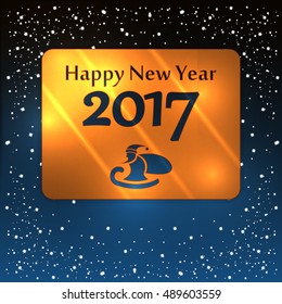 Happy New Year Abstract colorful abstraction background Blue