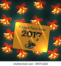 Happy New Year Abstract colorful abstraction background Blue
