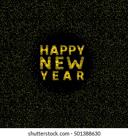 Happy New Year. Abstract magic Stars And Sparkles, holiday illustration