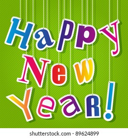 Happy New Year!. Abstract vector illustration.