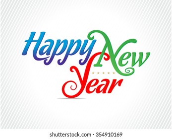 Happy New Year Artistic text