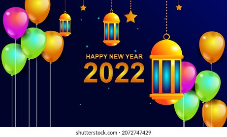 Happy New Year Backgound Design Template Free Vector 