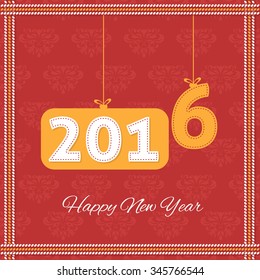 Happy New Year Background and 2016 Numbers
