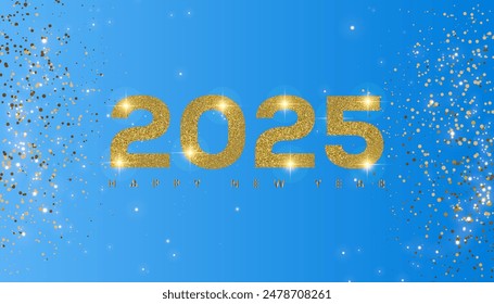 Happy New Year background 2025.