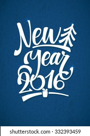 Happy New Year Background. Beautiful elegant text design of happy new year