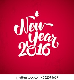 Happy New Year Background. Beautiful elegant text design of happy new year