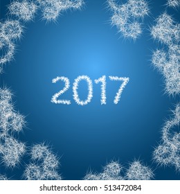 Happy New Year Background in Blue